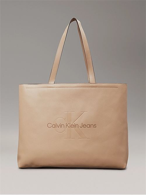 sculpted slim  tote 34 mono CALVIN KLEIN JEANS | K60K612222PBF